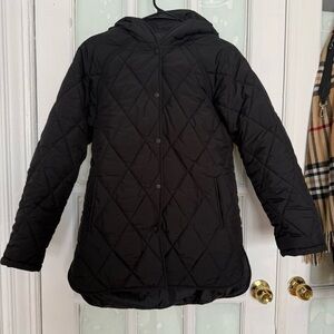 Quilted Lightweight Coat - black - S
